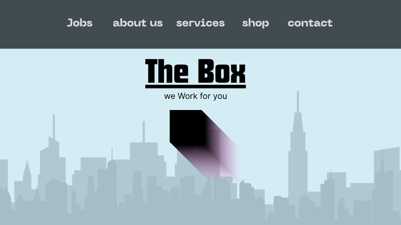Webpage mockup