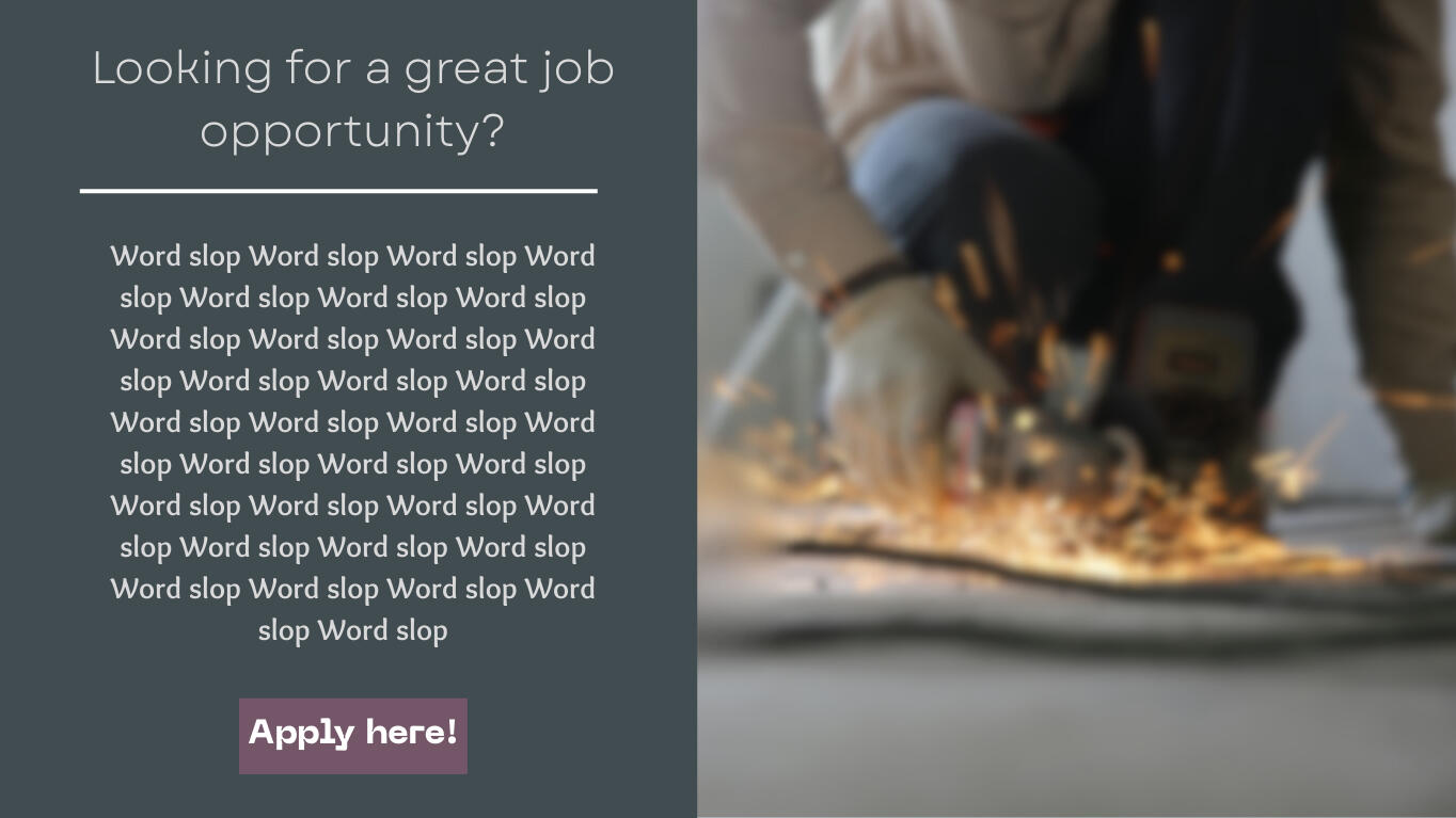 Webpage mockup